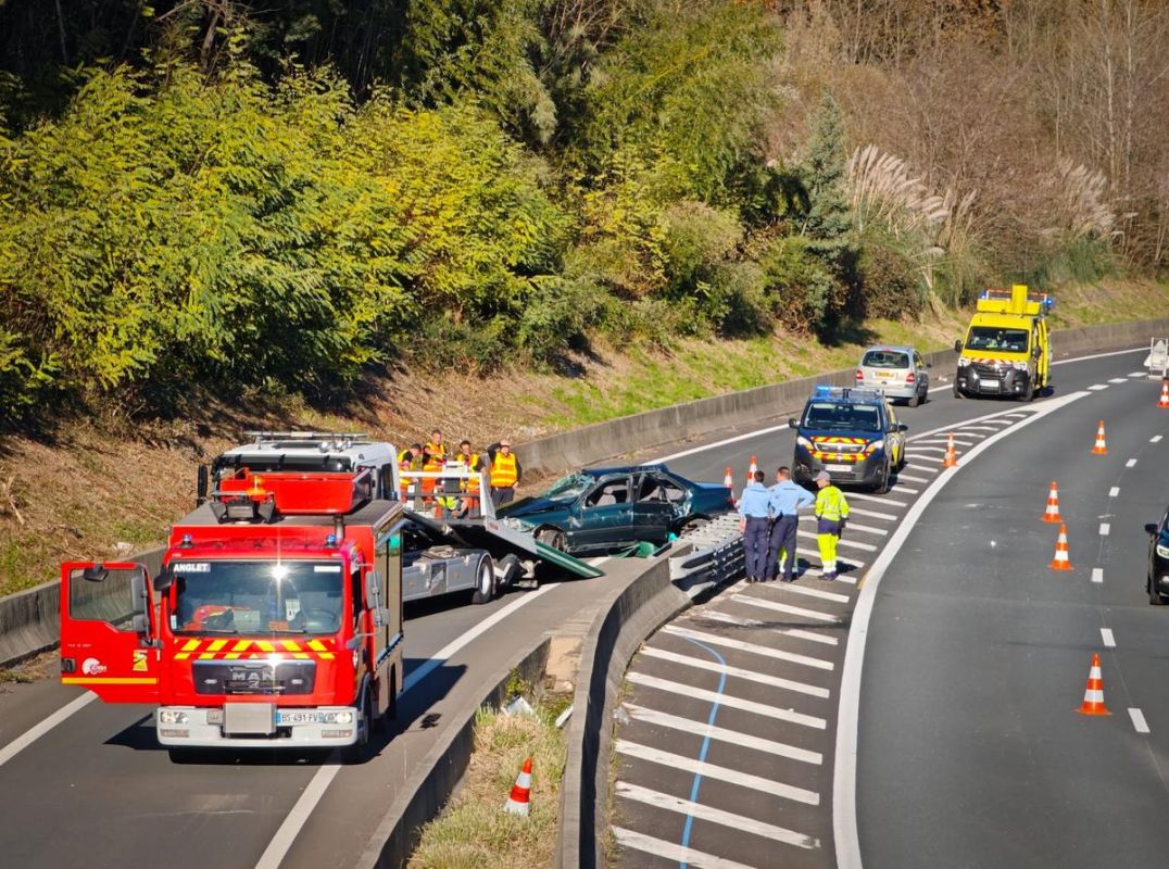 Accident sur l'A63 : un conducteur espagnol perd le contrôle, deux blessés légers