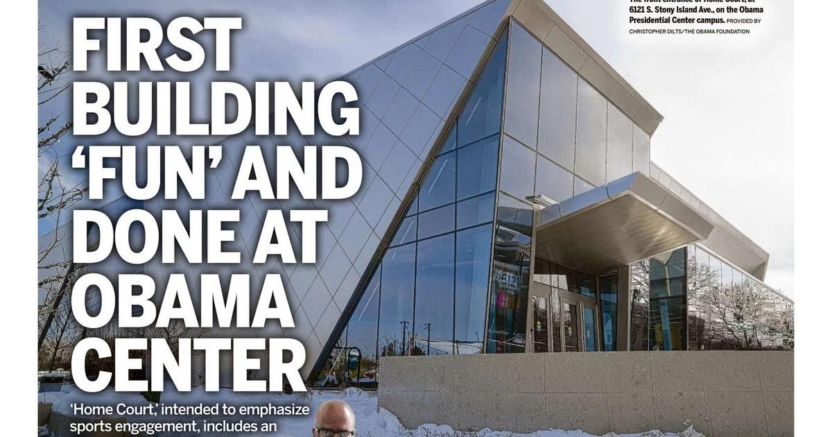 Un nouveau terrain de basket émerge au cœur du centre Obama à Chicago
