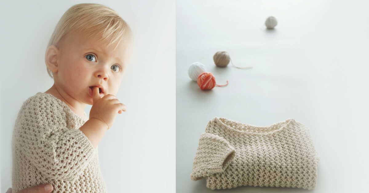 Un pull pour votre bébé à tricoter