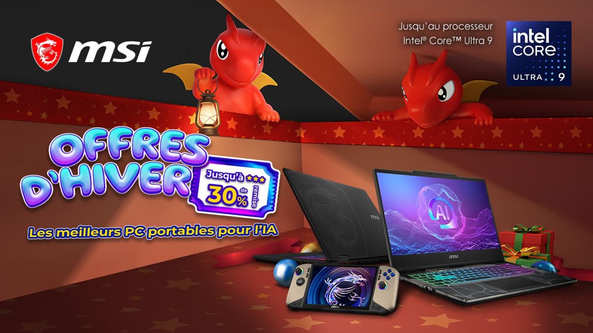 Des offres d'hiver exclusives chez MSI pour les passionnés de gaming