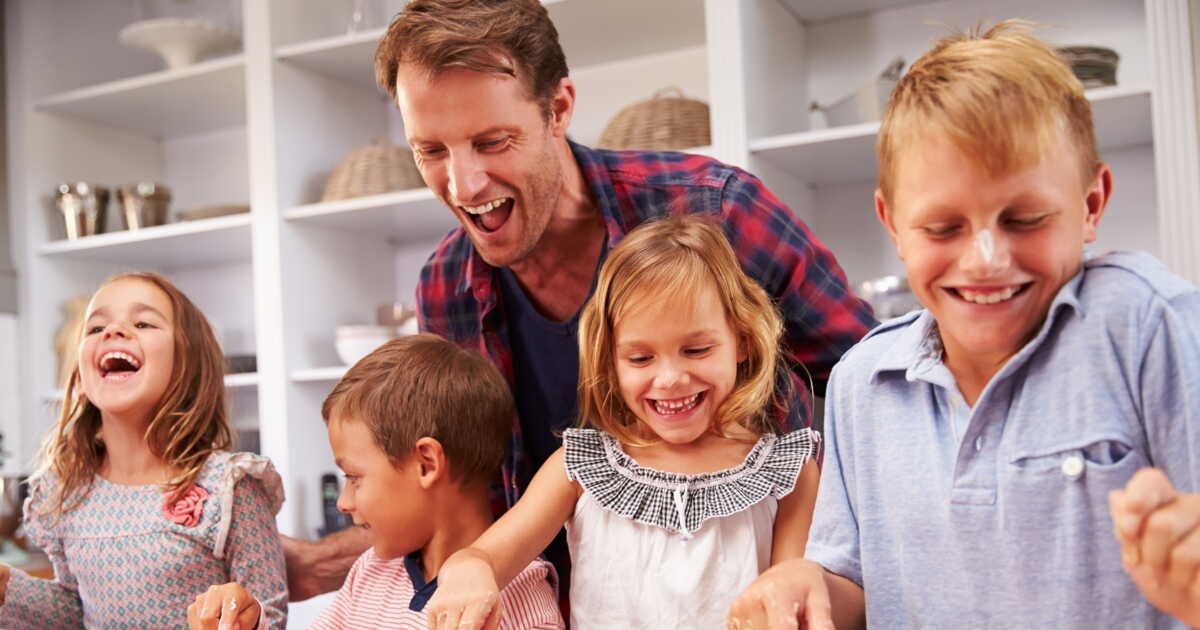 Une pizza familiale pour célébrer les papas