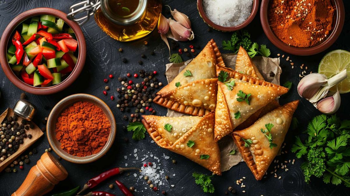 Un voyage culinaire avec des samoussas au thon et aux légumes