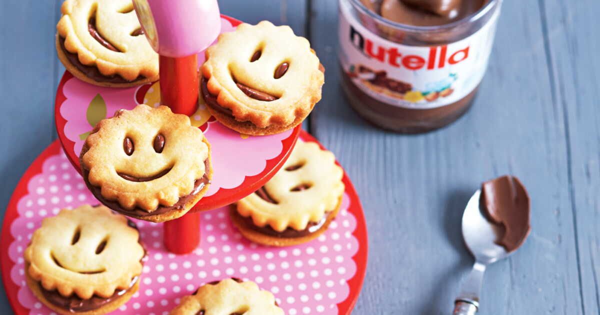 Biscuits souriants au Nutella