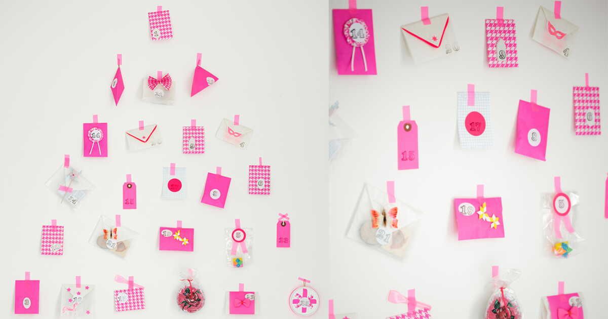 Un calendrier de l'Avent créatif : transformez votre mur en sapin