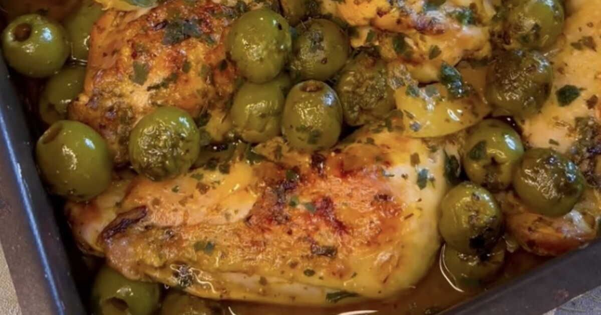 Un plat oriental convivial : la recette du poulet aux olives