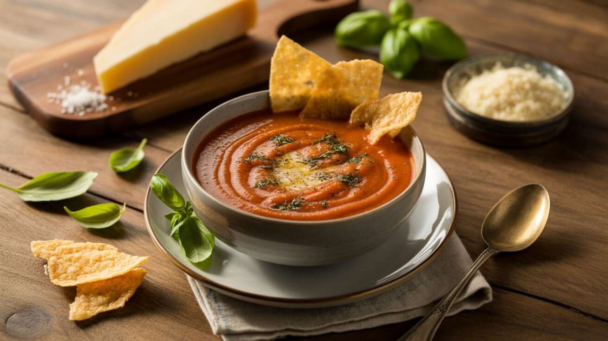 Un velouté de tomate au basilic qui réchauffe les cœurs