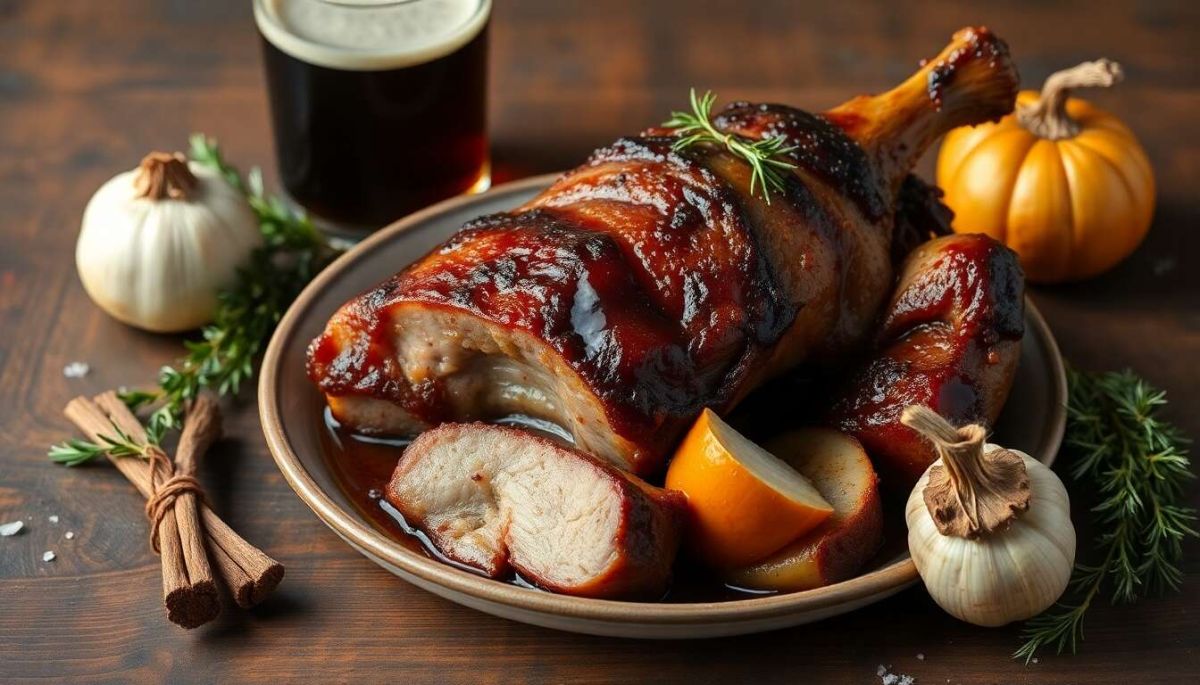 Un jarret de porc braisé à la bière pour régaler vos invités