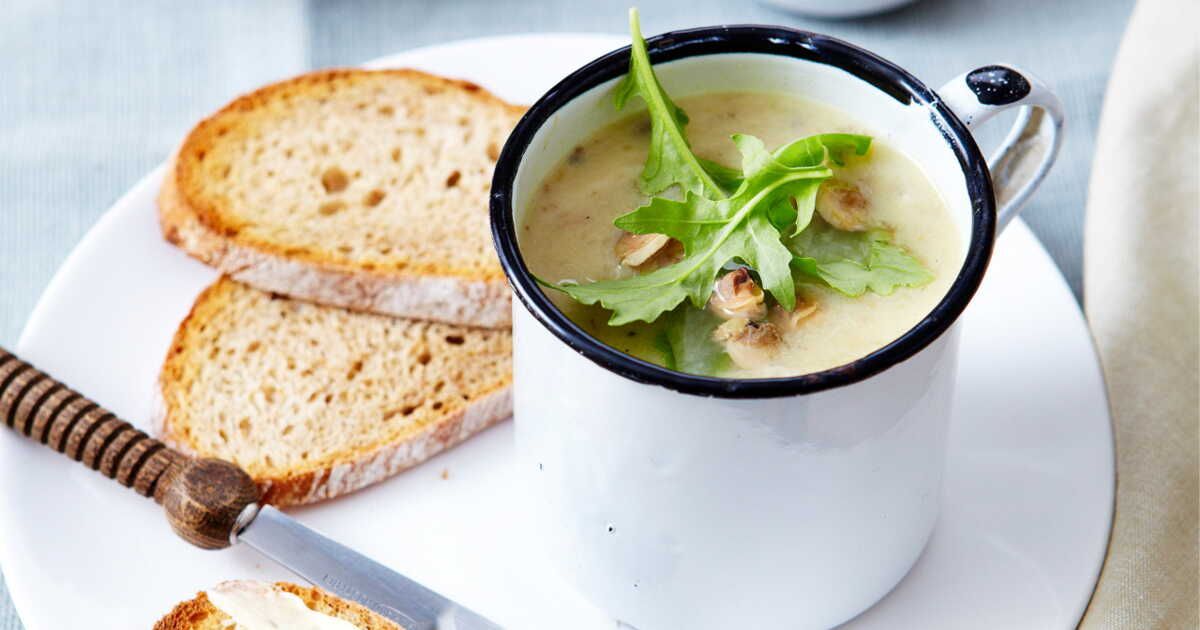 Velouté de champignons aux noisettes