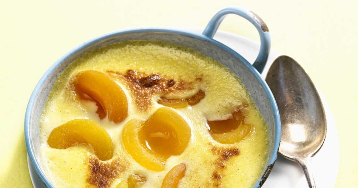 Sabayon gratiné aux abricots