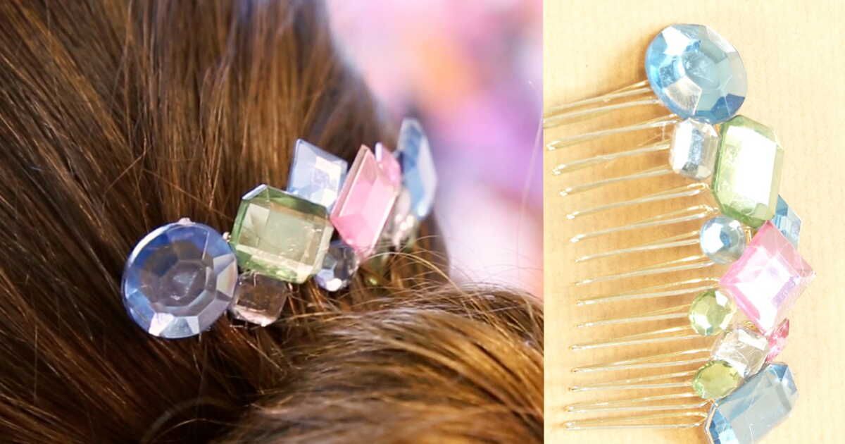 Élégance capillaire : le peigne scintillant à la mode