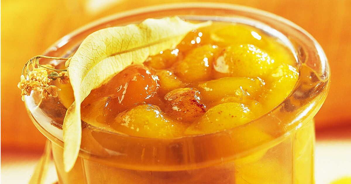 Confiture de mirabelles au tilleul