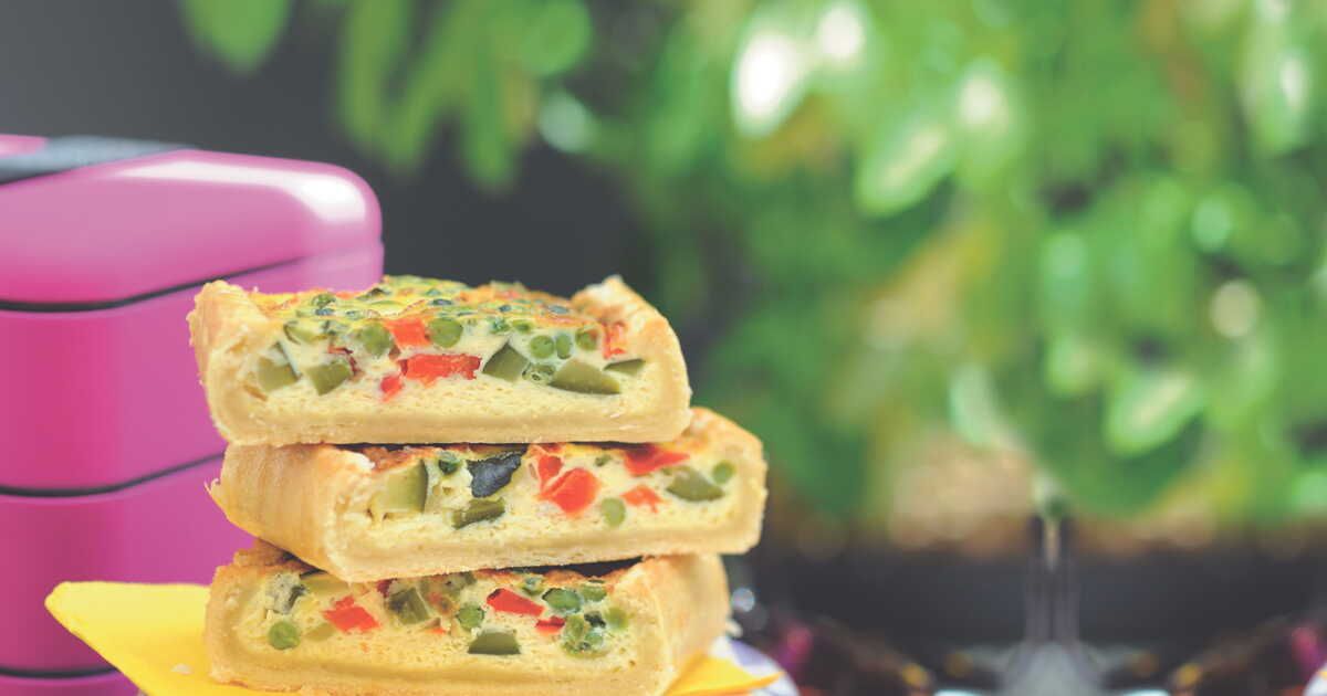 Une quiche veggie colorée pour éveiller vos papilles
