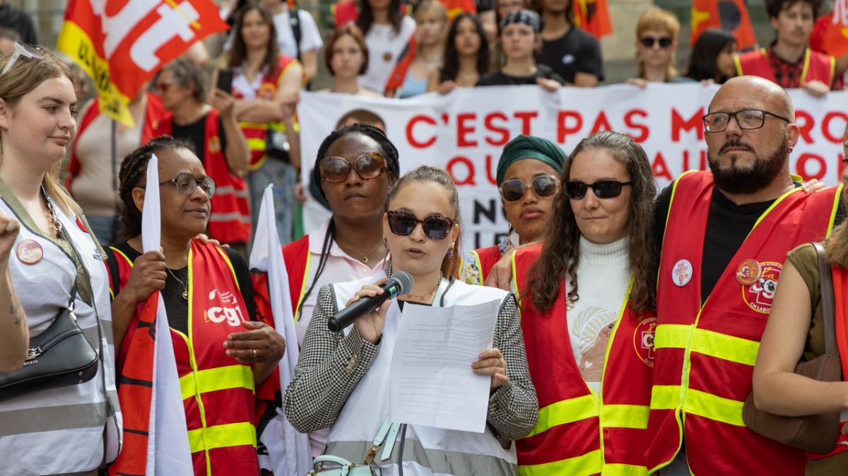 La colère des grévistes de l'Ehpad des Feuillants s'invite au siège parisien