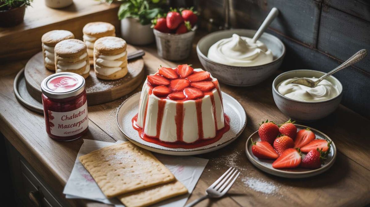 Recette de charlotte aux fraises et mascarpone