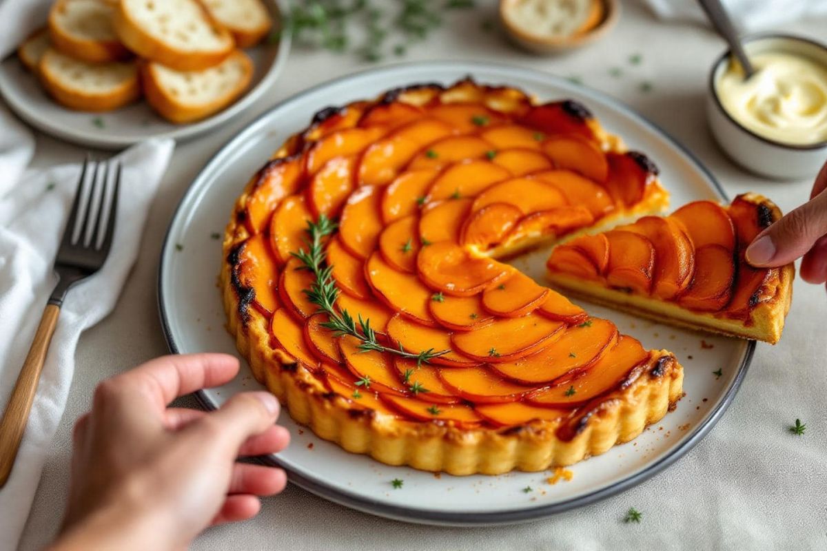 Une tarte tatin aux carottes qui surprend et enchante vos apéros