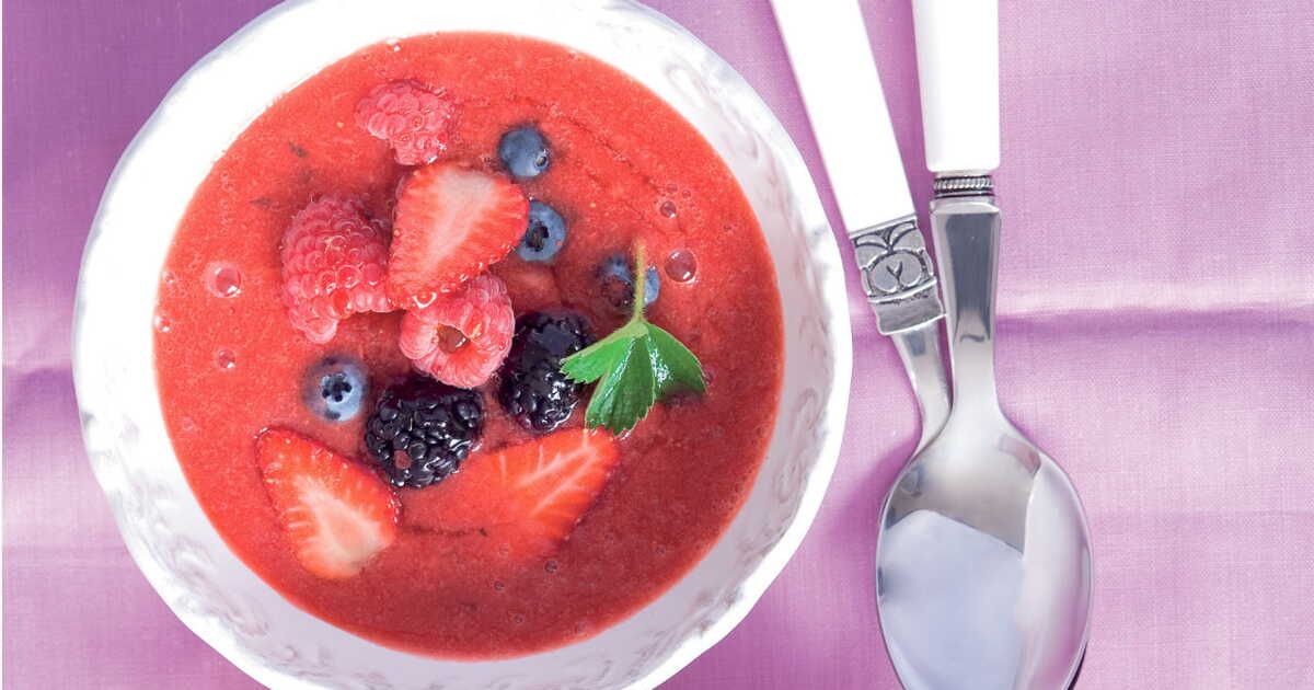 La délicieuse metamorphose de la soupe de fraises