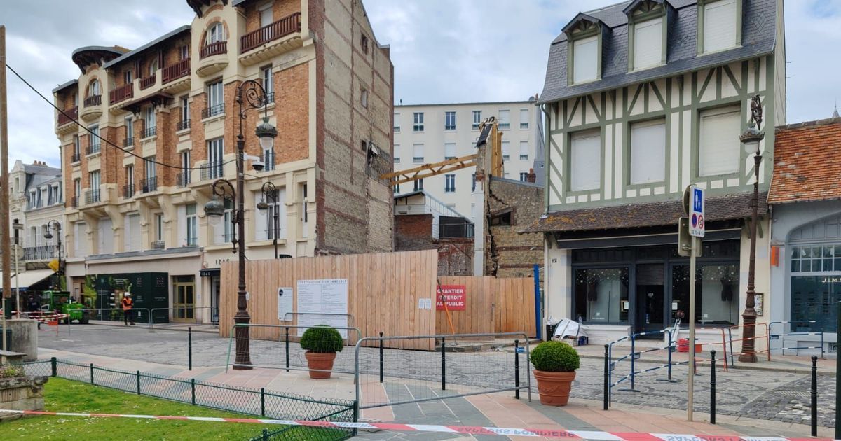 Danger imminent : un immeuble en démolition menace de s'effondrer à Deauville