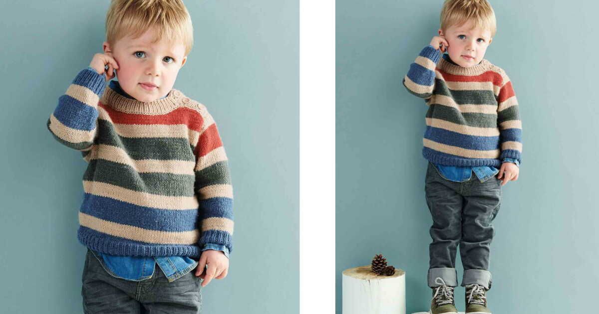 Le pull à rayures pour enfants : une astuce tricot à découvrir