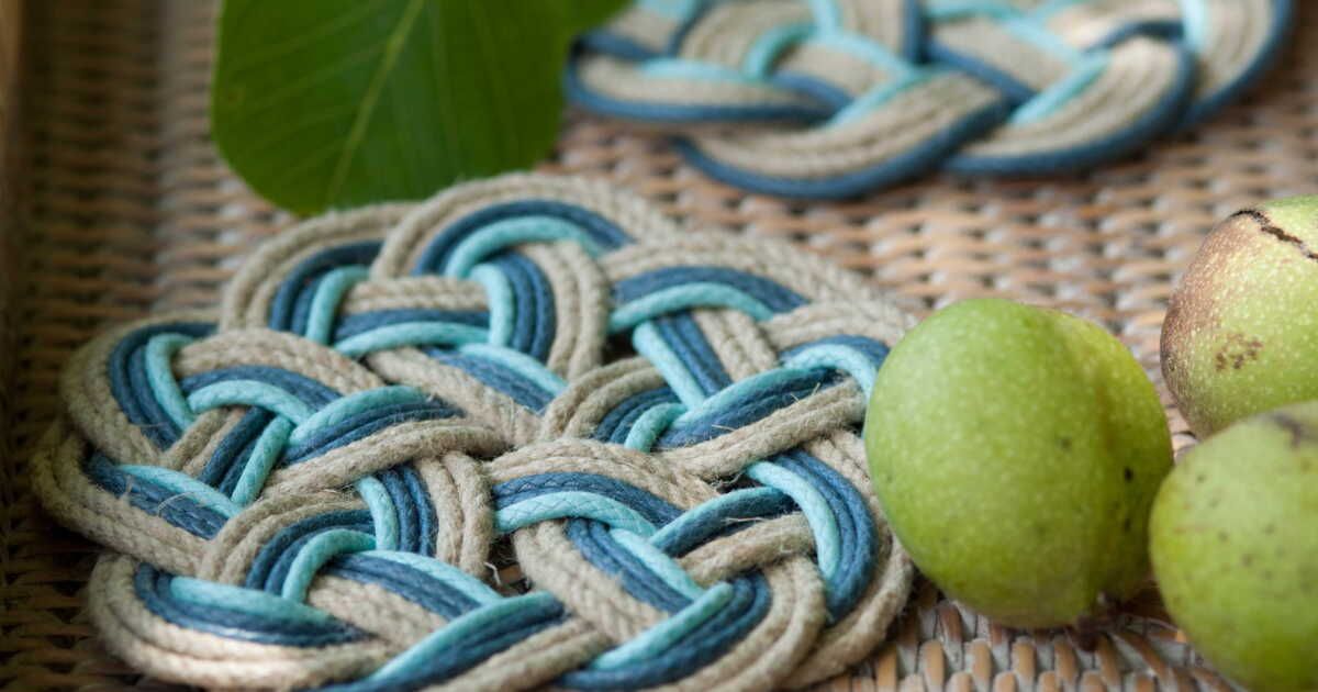 Dessous de verre en cordage : une touche artisanale pour votre intérieur