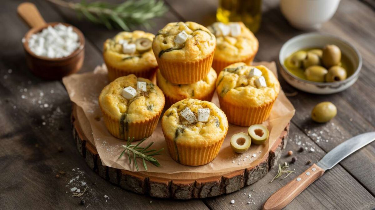 Des muffins salés feta-olives : votre apéro gourmand cet été