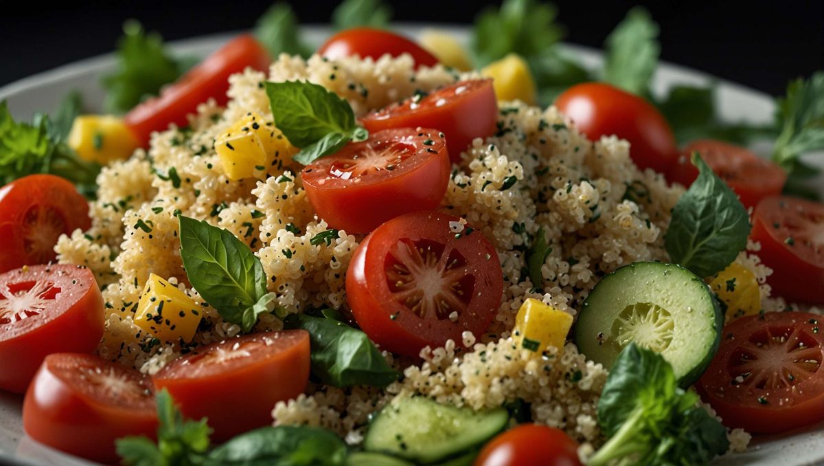 Préparez une salade vegane de quinoa pleine de fraîcheur