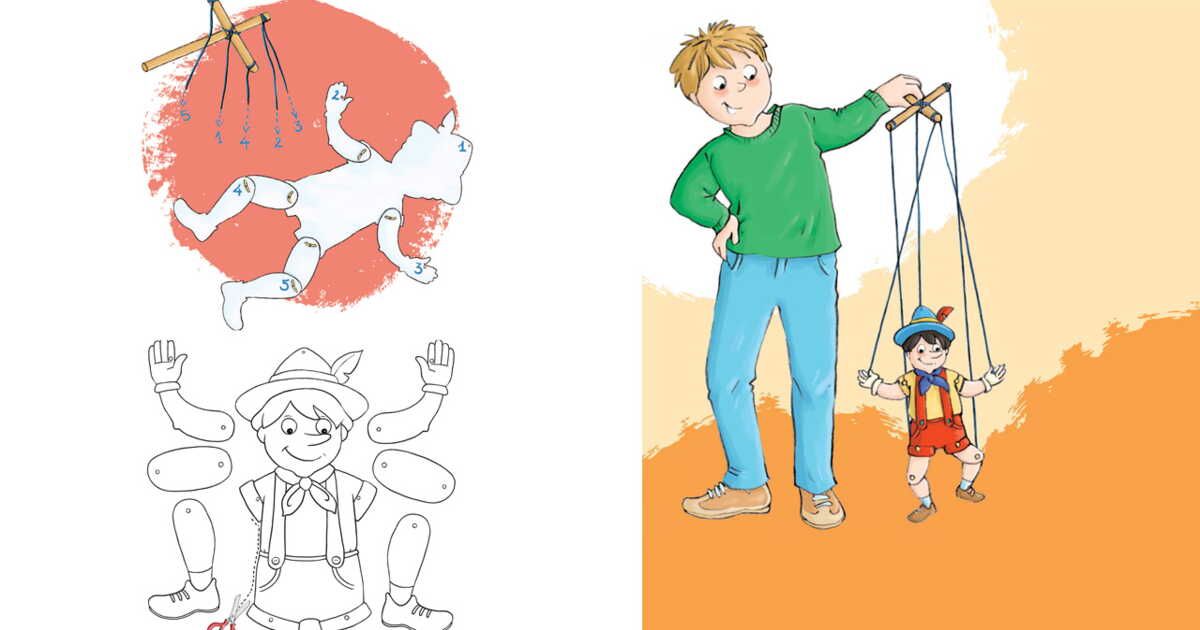Bricolage enfants : une marionnette ludique