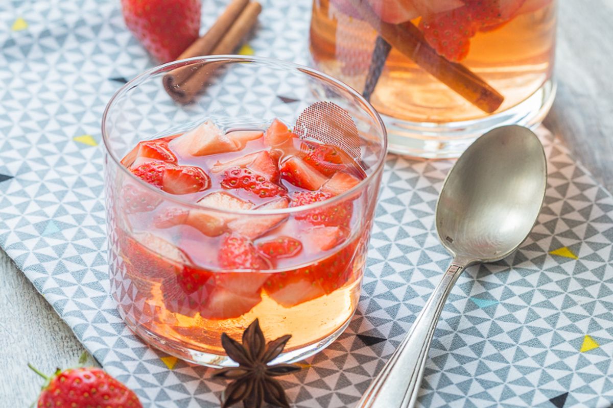 Rosé au Fraises