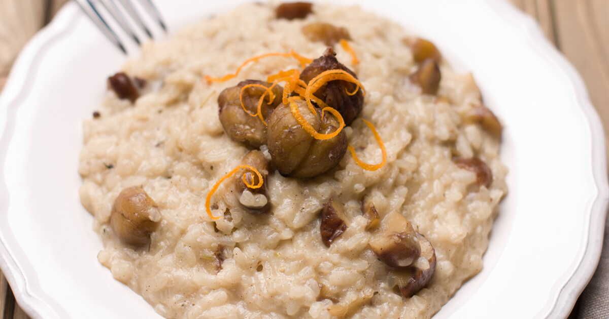 Menu de Noël de Cyril Lignac : la recette pas chère du risotto aux châtaignes et volaille sautée