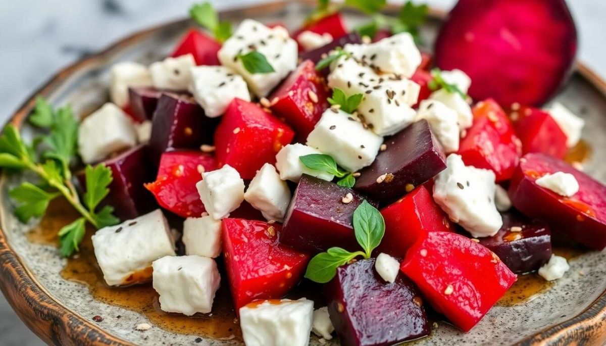 Une salade de betteraves à la feta pour égayer vos repas d'été
