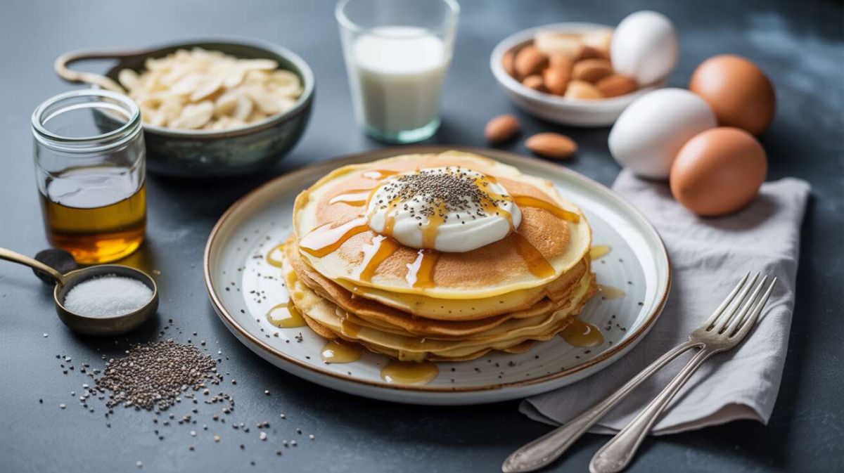Des crêpes légères et sans gluten à la crème de yaourt pour un régal healthy