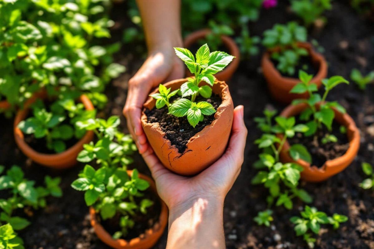Transformez vos pots cassés en jardins d'aromates inattendus cet été
