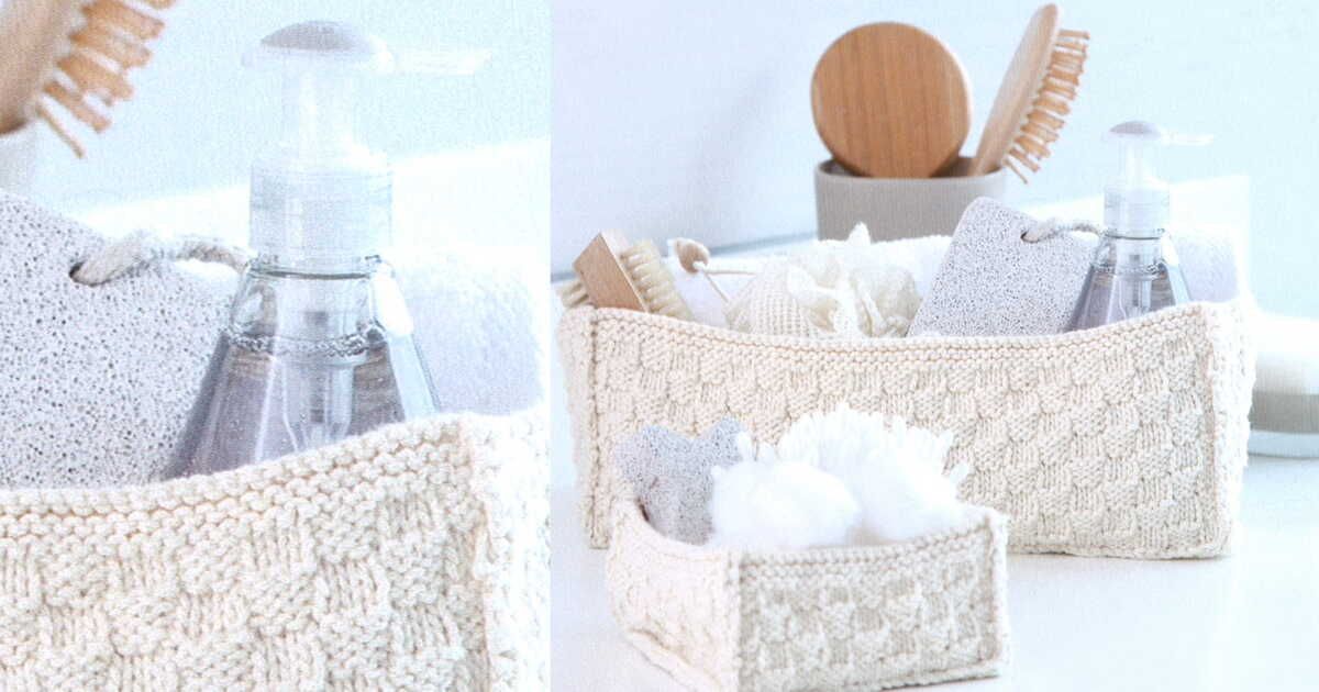 Des paniers cosy pour la salle de bain