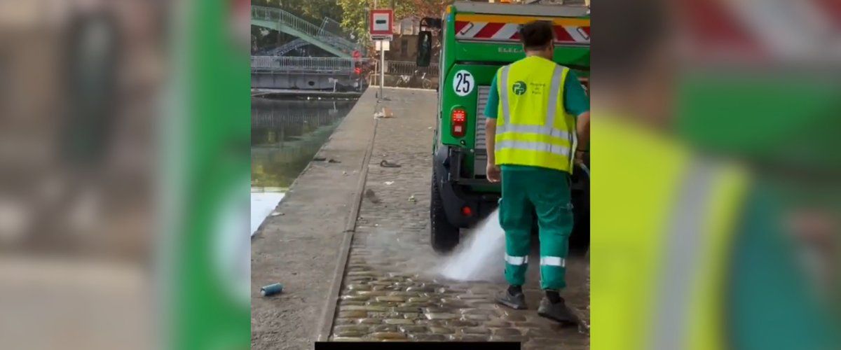 Un agent de propreté filmé en train de polluer le Canal Saint-Martin