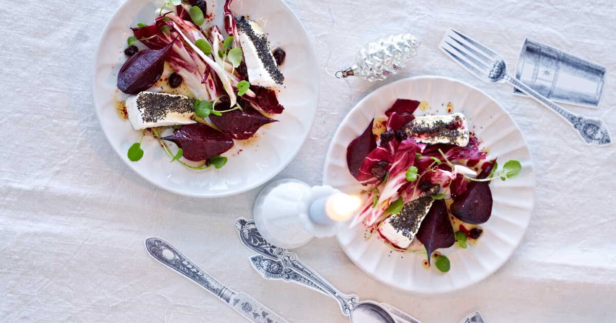 Une délicieuse assiette de brie au pavot grillé