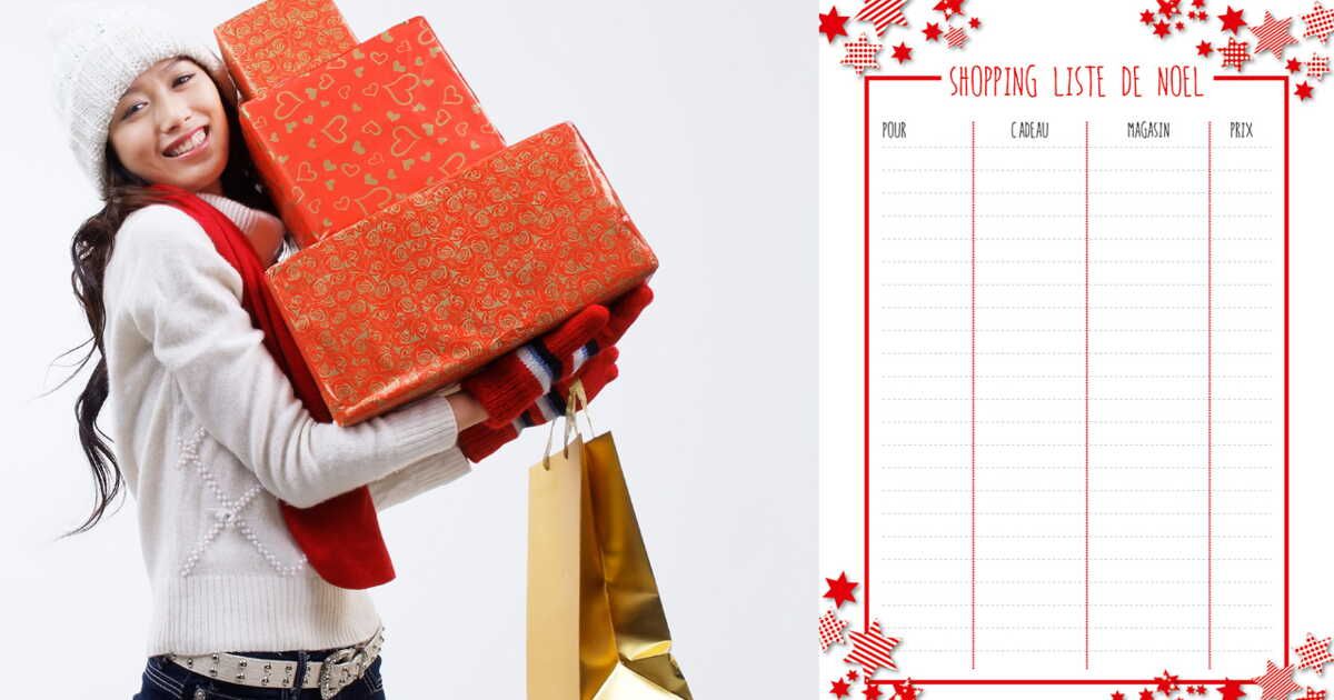 Préparez un Noël mémorable avec notre liste de shopping à imprimer