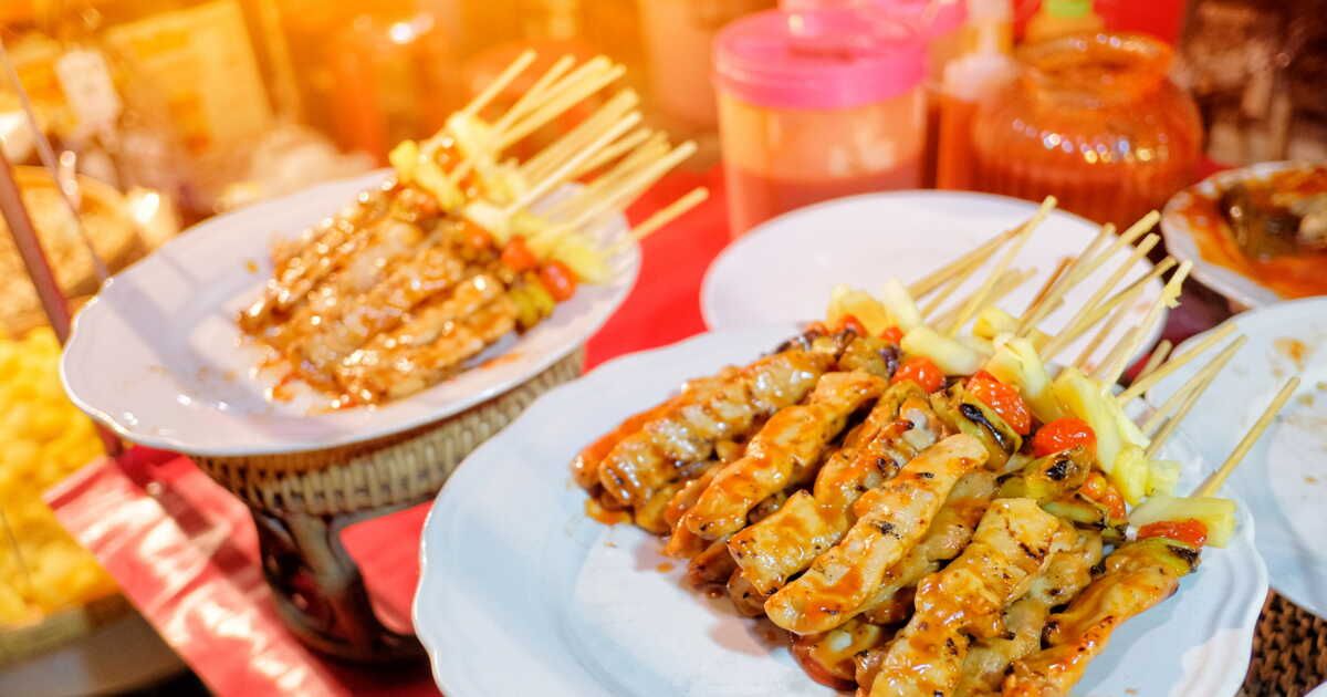 Les brochettes yakitori végétariennes à l'aubergine et au fromage de Diego Alary