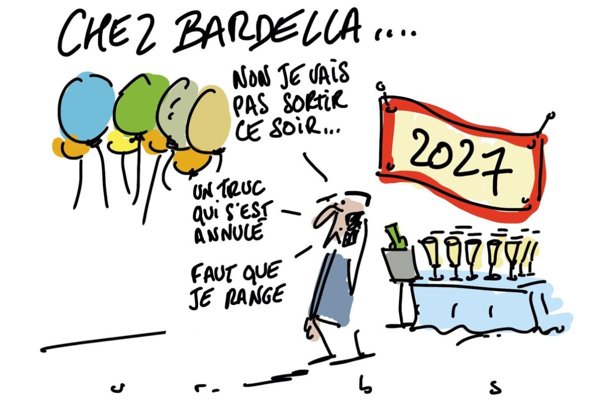 Bardella face à l'ombre de Le Pen : un dessin qui en dit long