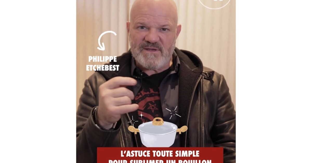 Philippe Etchebest révèle son astuce surprenante pour un bouillon parfait