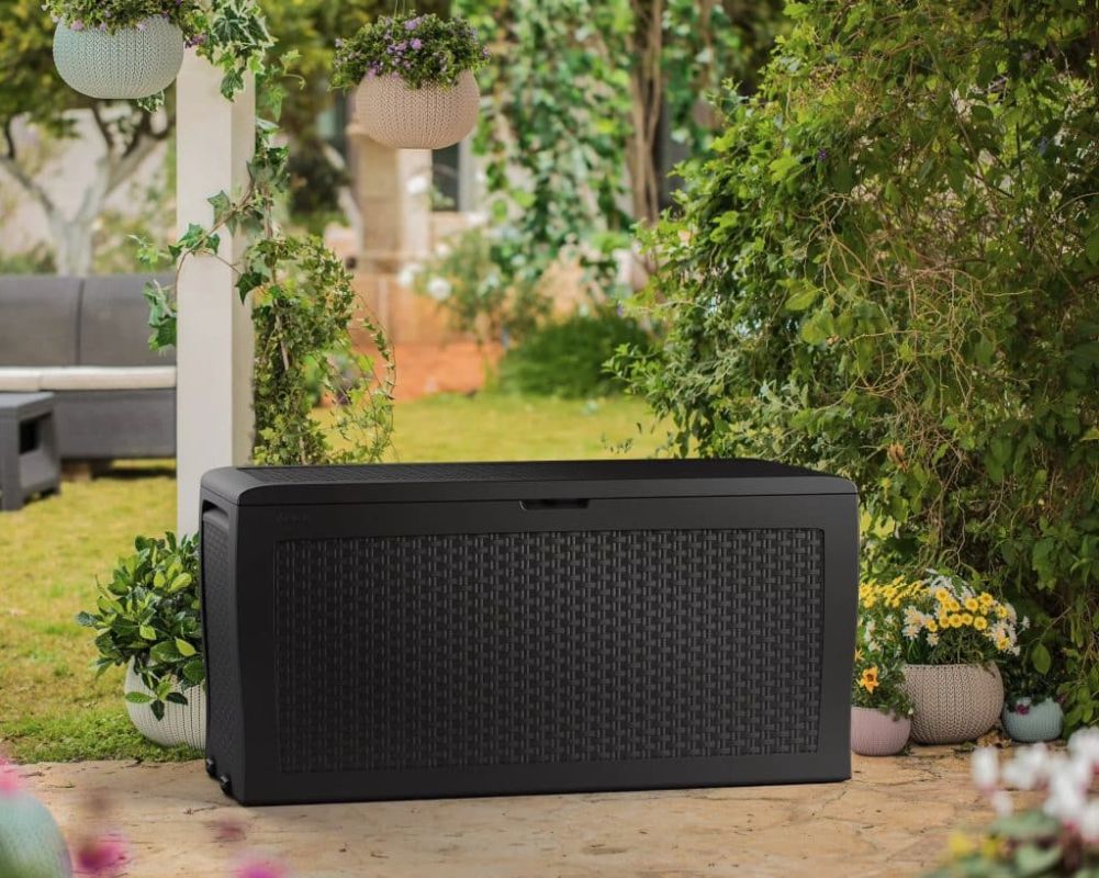 Transformez votre jardin avec ce coffre en résine à prix réduit